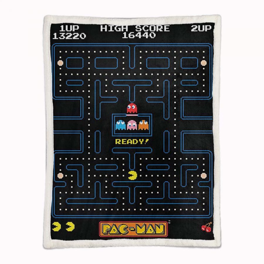 Pacman-Spielkarte 04 Decke - Fleecedecke – Bild 2
