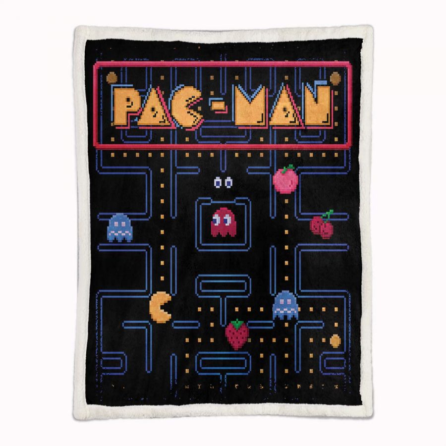 Pacman-Spielkarte 05 Decke - Fleecedecke – Bild 2
