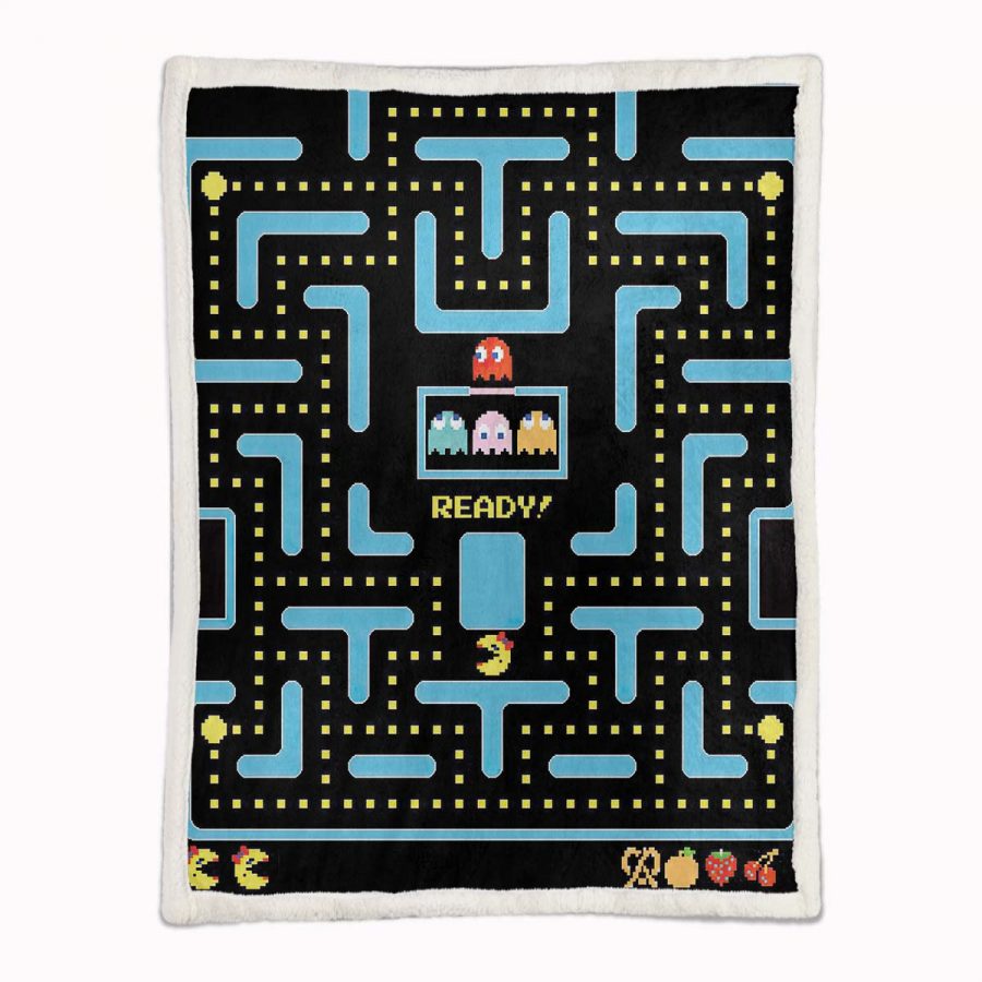 Pacman-Spielkarte 06 Decke - Fleecedecke – Bild 2