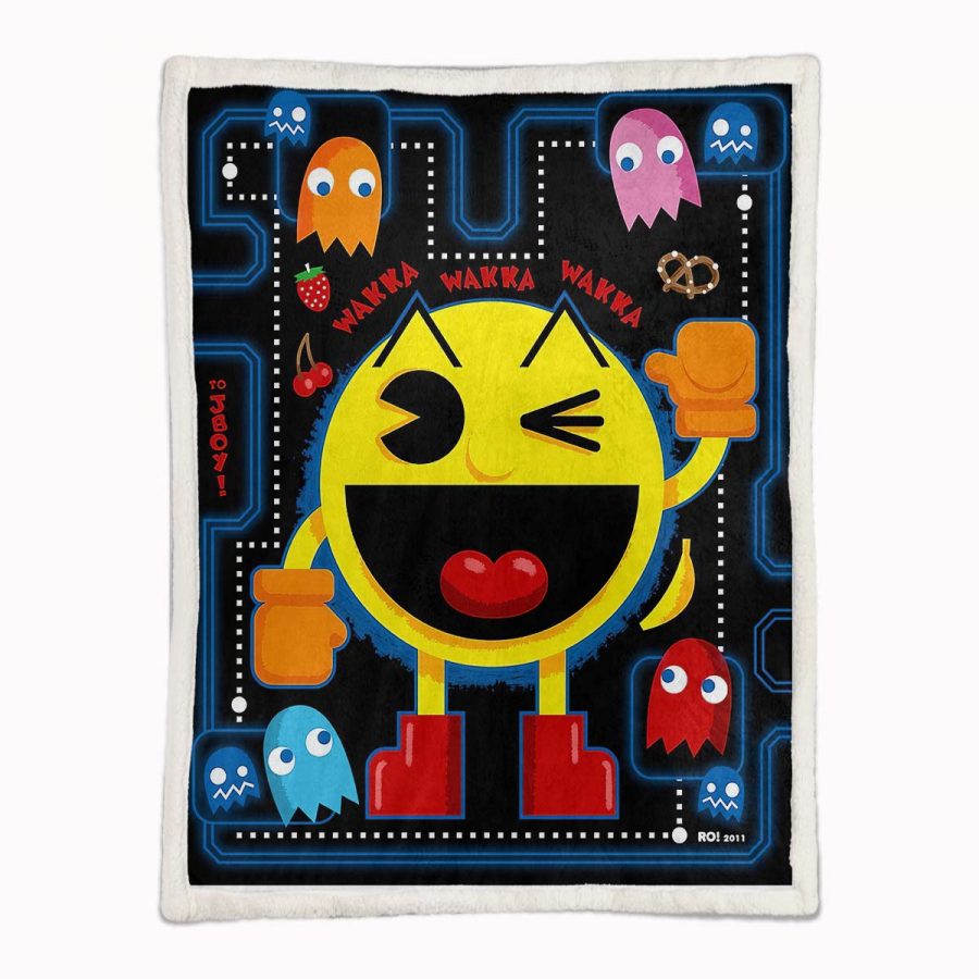 Pacman-Spielkarte 07 Decke - Fleecedecke – Bild 2