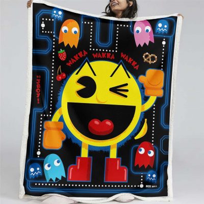 Pacman-Spielkarte 07 Decke - Fleecedecke