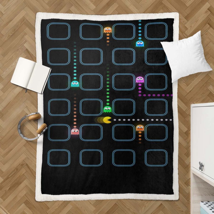 Pacman-Spielkarte 09 Decke - Fleecedecke – Bild 3