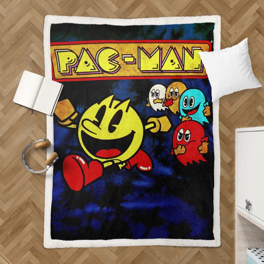 Pacman-Spielkarte 10 Decke - Fleecedecke – Bild 3