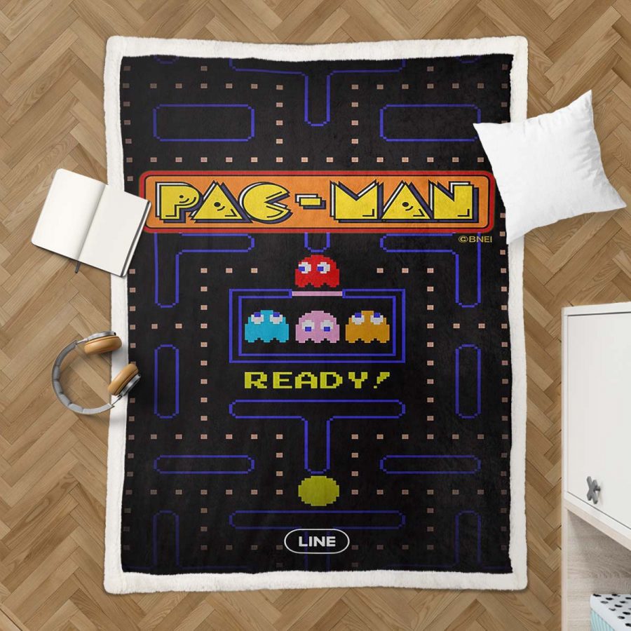 Pacman-Spielkarte 11 Decke - Fleecedecke – Bild 3