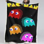 Pacman-Spielkarte 12 Decke – Fleecedecke