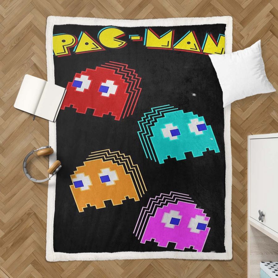 Pacman-Spielkarte 12 Decke - Fleecedecke – Bild 3