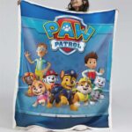 Paw Patrol Alle Charaktere Happy Face 01 Decke – Fleecedecke