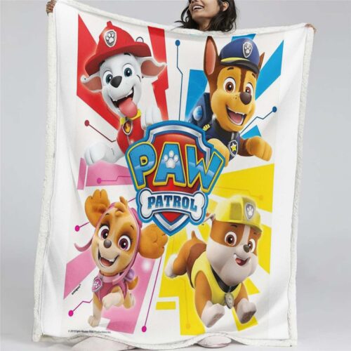 Paw Patrol Alle Charaktere Der mächtige Film 03 Decke - Fleecedecke