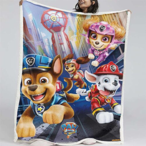 Paw Patrol Alle Charaktere Der mächtige Film 04 Decke - Fleecedecke