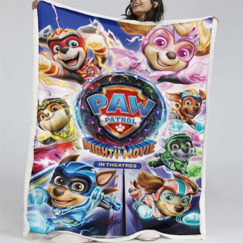 Paw Patrol Alle Charaktere Der mächtige Film 05 Decke - Fleecedecke