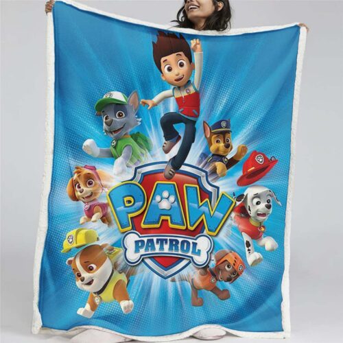 Paw Patrol Alle Charaktere Der mächtige Film 07 Decke - Fleecedecke