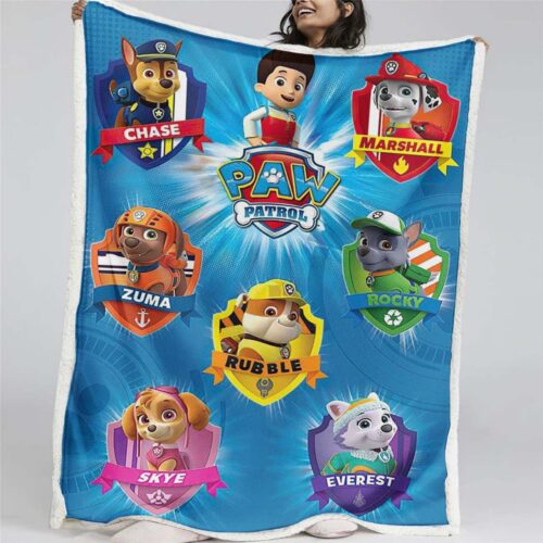 Paw Patrol Alle Charaktere Der mächtige Film 08 Decke - Fleecedecke