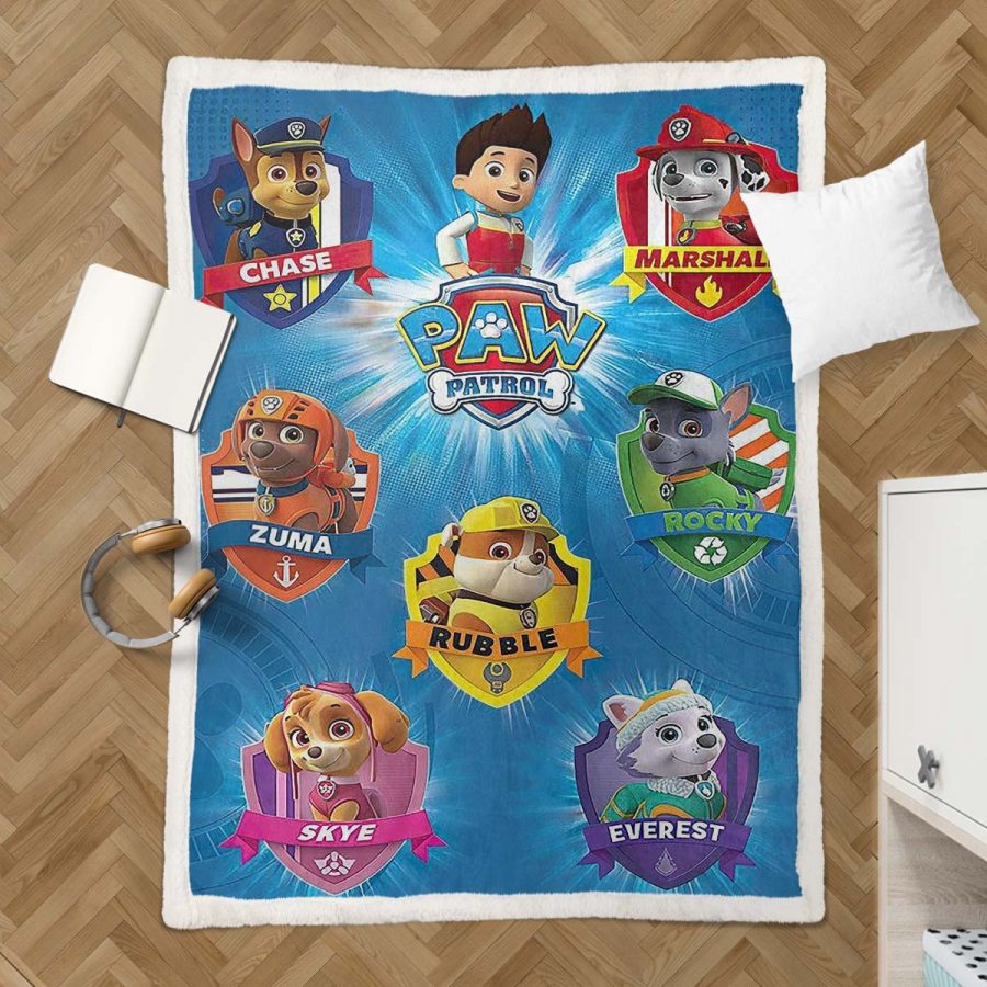 Paw Patrol Alle Charaktere Der mächtige Film 08 Decke - Fleecedecke – Bild 3