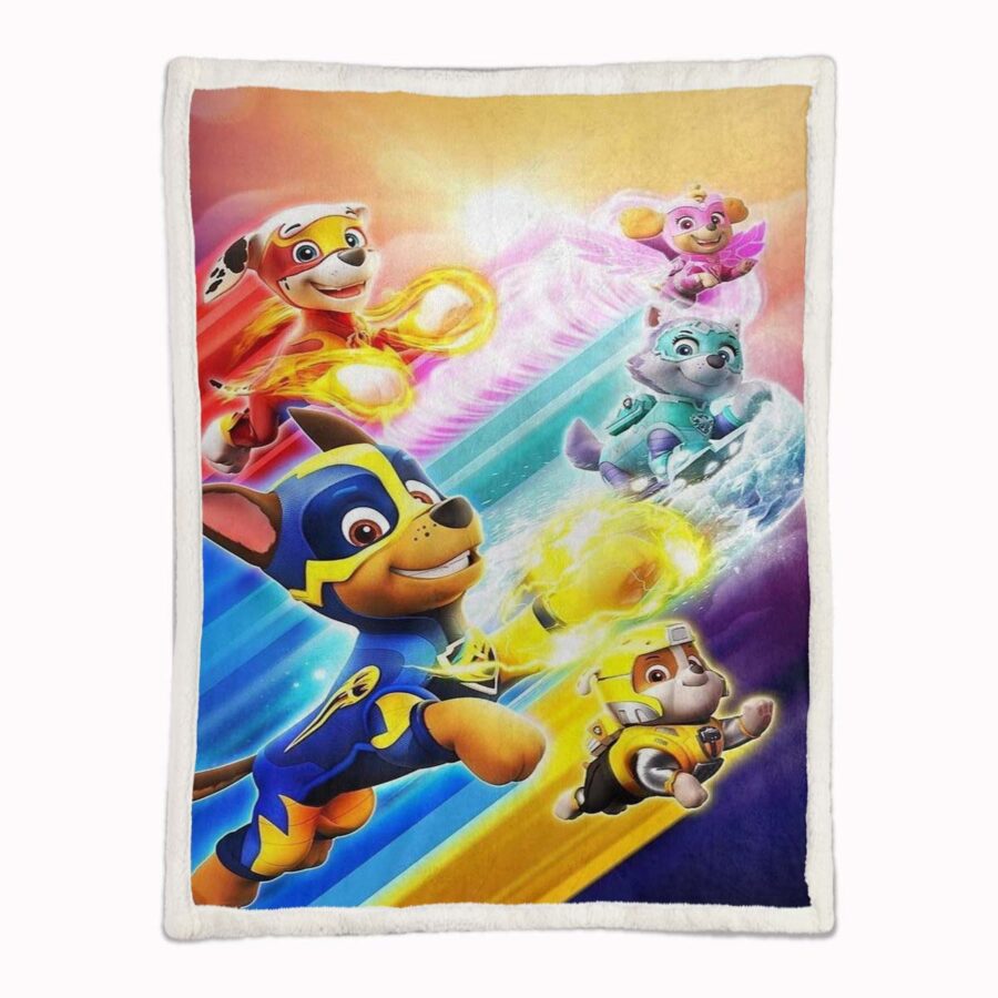 Paw Patrol Alle Charaktere Der mächtige Film 09 Decke - Fleecedecke – Bild 2