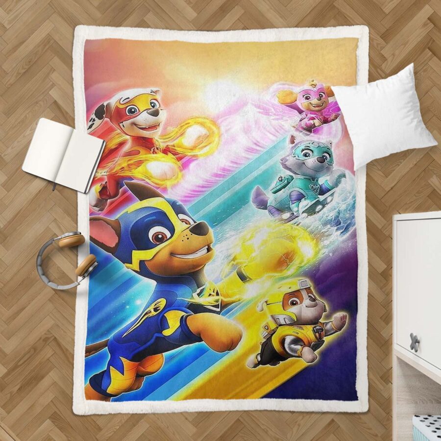 Paw Patrol Alle Charaktere Der mächtige Film 09 Decke - Fleecedecke – Bild 3