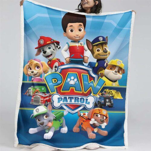 Paw Patrol Alle Charaktere Der mächtige Film 11 Decke - Fleecedecke