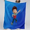 Paw Patrol Ryder Charakter Glückliches Gesicht 02 Decke - Fleecedecke