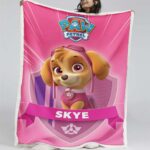 Paw Patrol Skye Charakter Glückliches Gesicht 02 Decke – Fleecedecke