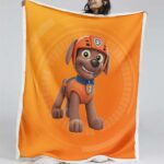 Paw Patrol Zuma Charakter Glückliches Gesicht 01 Decke – Fleecedecke