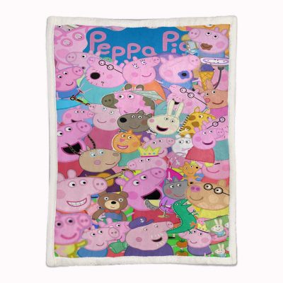 Alternative view of Peppa Pig Alle Charaktere 02 Decke - Fleecedecke