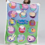 Peppa Pig Alle Charaktere 03 Decke – Fleecedecke