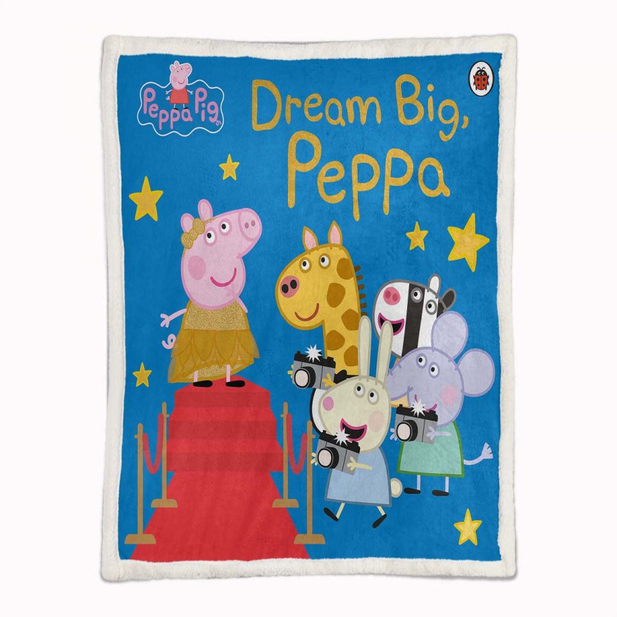 Peppa Pig Alle Charaktere 04 Decke - Fleecedecke – Bild 2