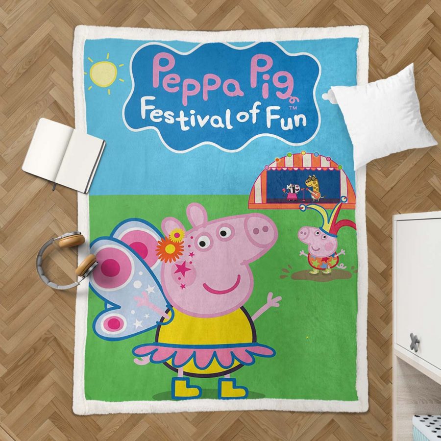 Peppa Pig – Das Spaßfestival Decke - Fleecedecke – Bild 3
