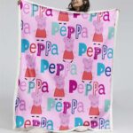 Peppa Wutz Rosa 03 Decke – Fleecedecke