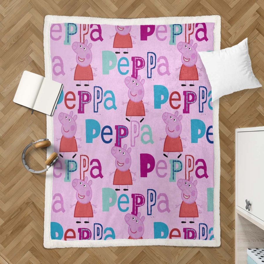 Peppa Wutz Rosa 03 Decke - Fleecedecke – Bild 3