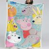 Peppa Wutz Rosa 04 Decke - Fleecedecke