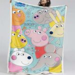 Peppa Wutz Rosa 04 Decke – Fleecedecke