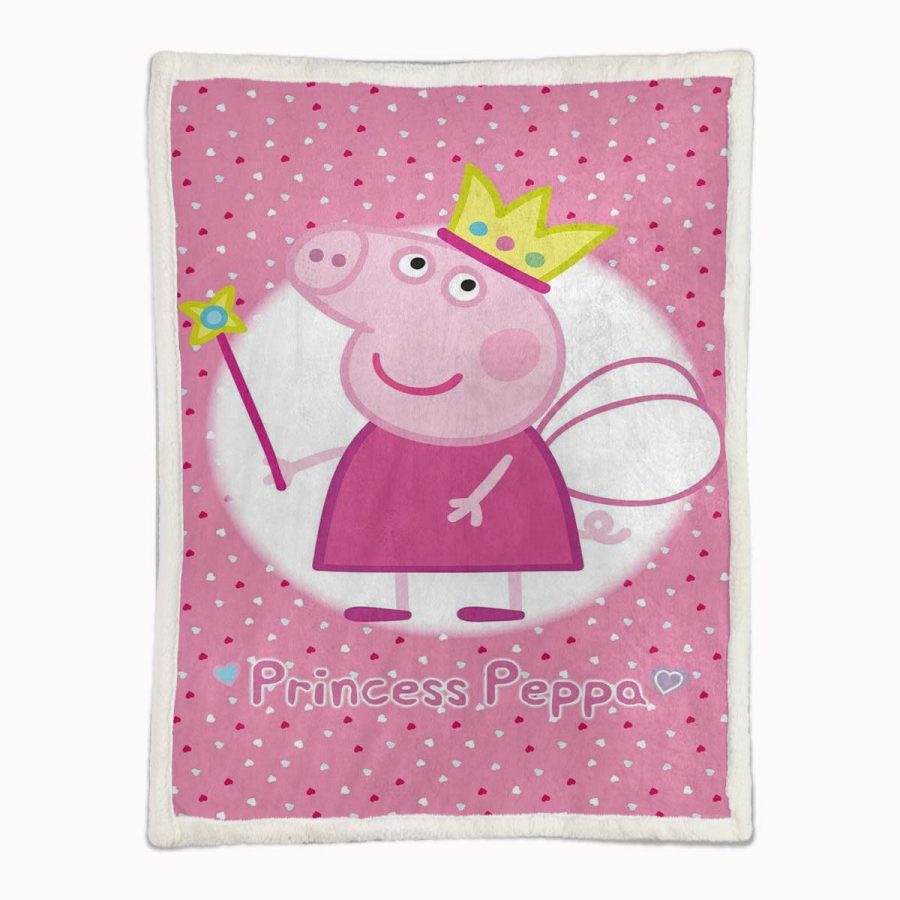 Peppa Pig Prinzessin Rosa 06 Decke - Fleecedecke – Bild 2