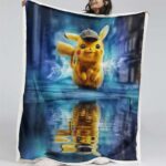 Pikachu Detektiv 1 Decke – Fleecedecke