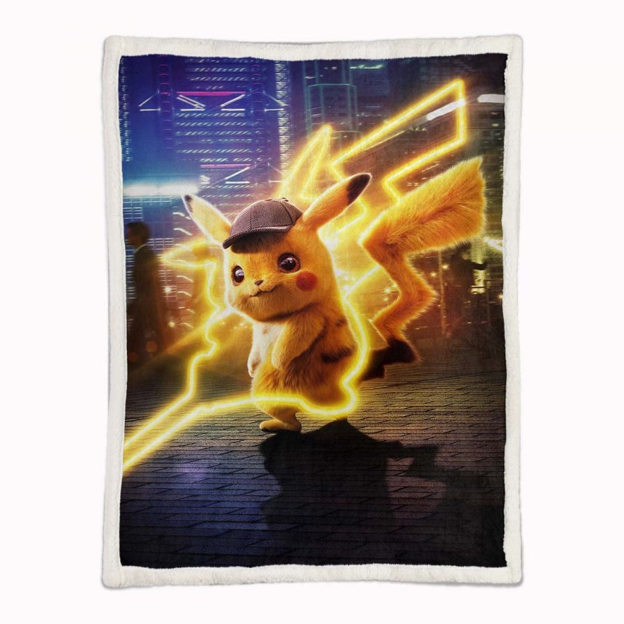 Pikachu - Meisterdetektiv 2 Decke - Fleecedecke – Bild 2