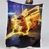Pikachu - Meisterdetektiv 2 Decke - Fleecedecke