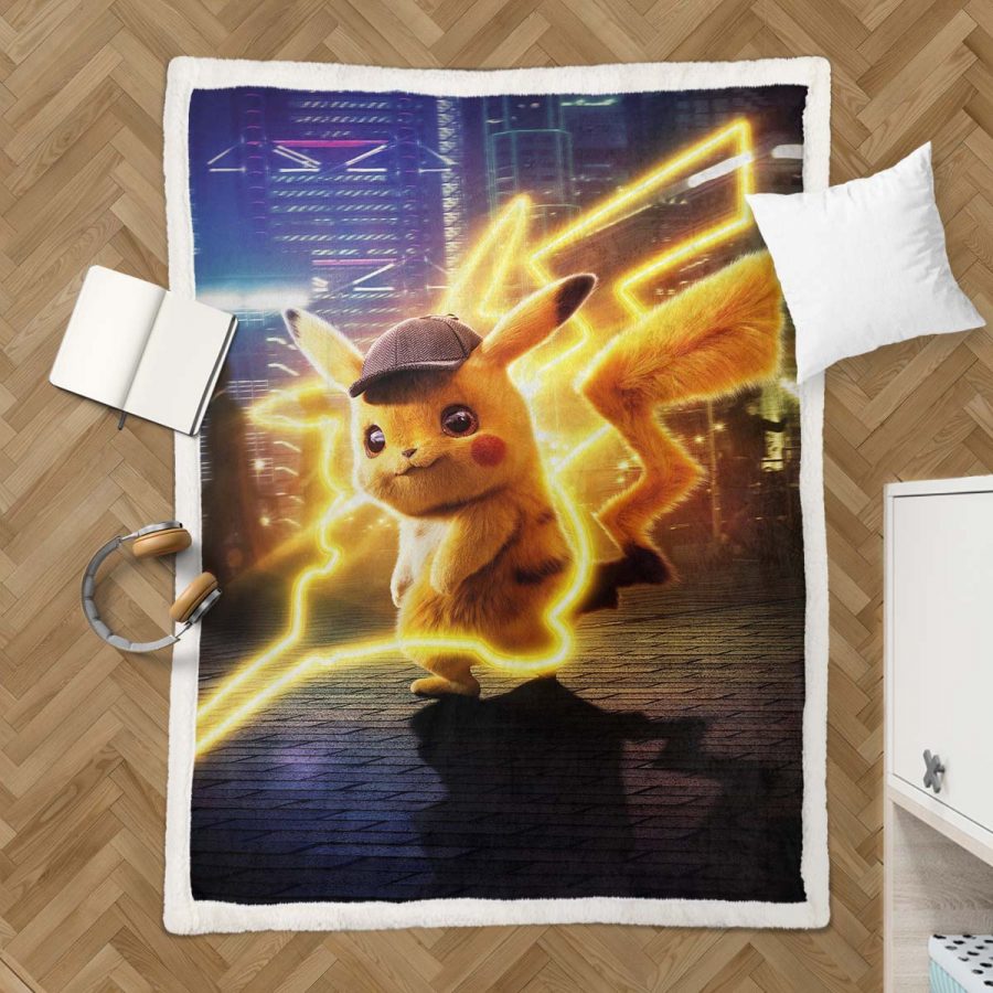 Pikachu - Meisterdetektiv 2 Decke - Fleecedecke – Bild 3