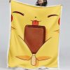 Pikachu, glückliches Gesicht Decke - Fleecedecke