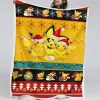 Pikachu Pokemon Frohe Weihnachten Decke - Fleecedecke