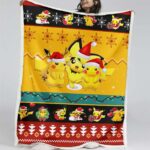 Pikachu Pokemon Frohe Weihnachten Decke – Fleecedecke