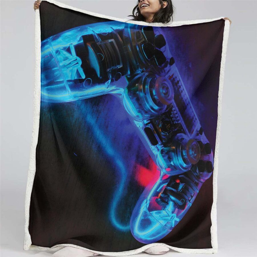 Playstation-Steuerung 01 Decke - Fleecedecke