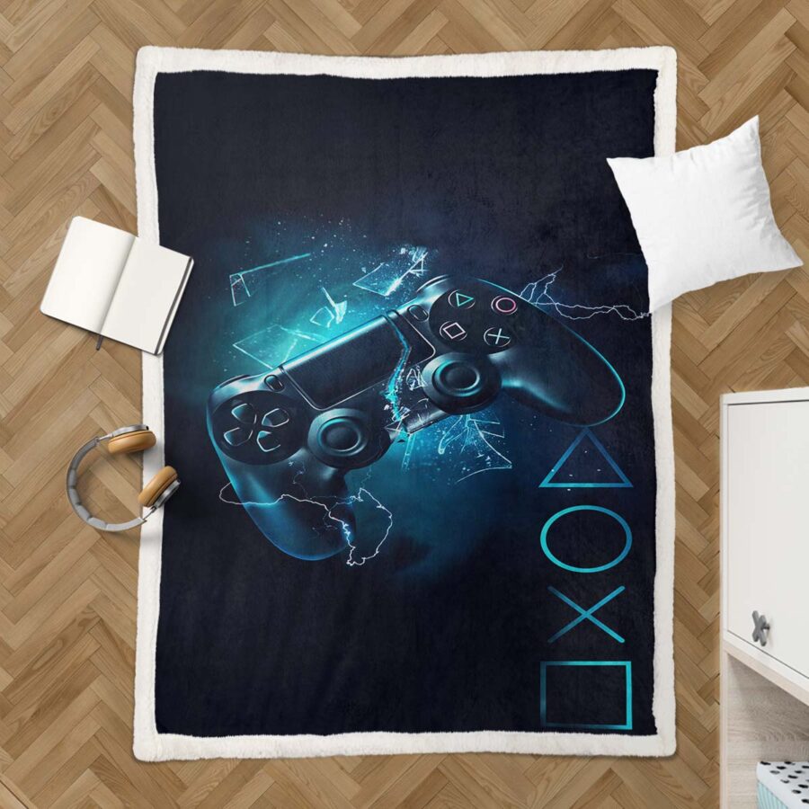 Playstation-Steuerung 02 Decke - Fleecedecke – Bild 3