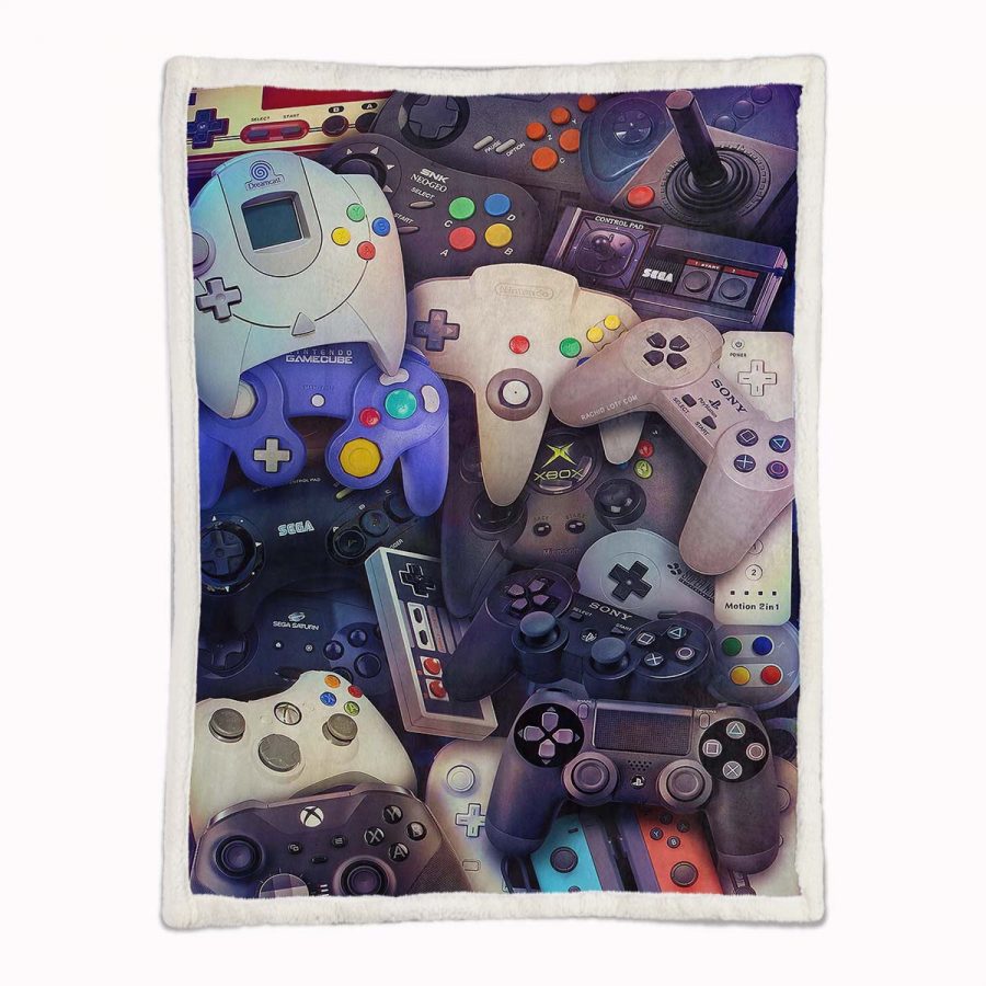 Playstation-Steuerung 07 Decke - Fleecedecke – Bild 2