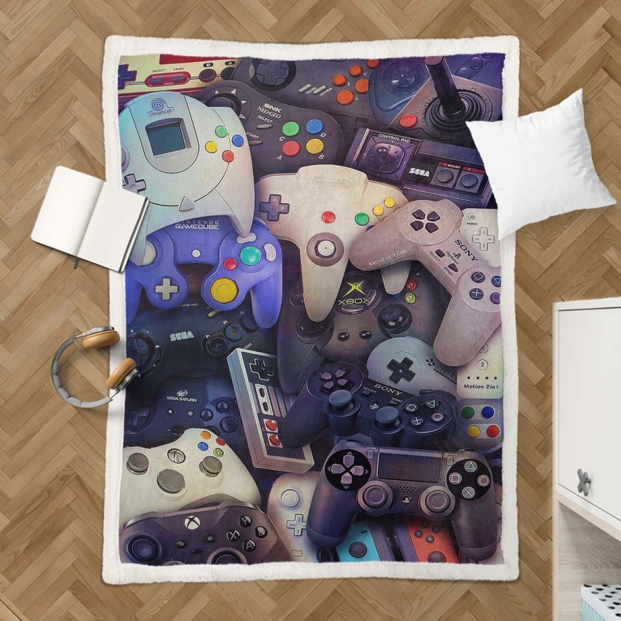 Playstation-Steuerung 07 Decke - Fleecedecke – Bild 3