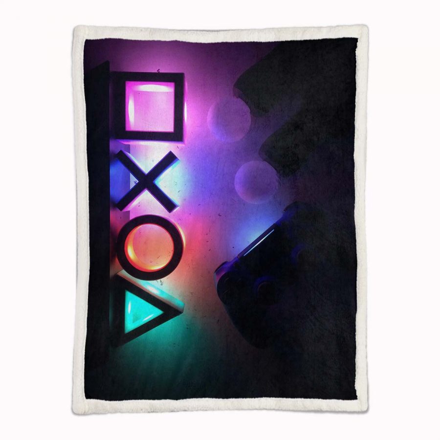 Playstation-Steuerung 08 Decke - Fleecedecke – Bild 2
