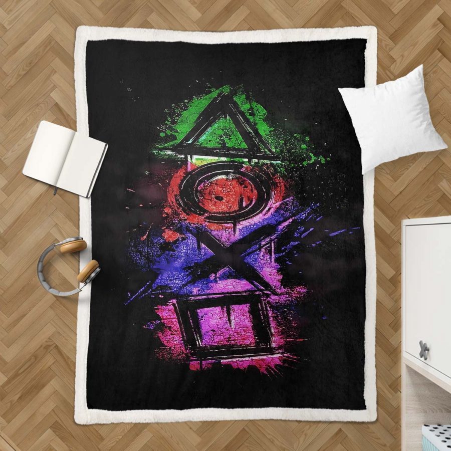 Playstation-Steuerung 10 Decke - Fleecedecke – Bild 3