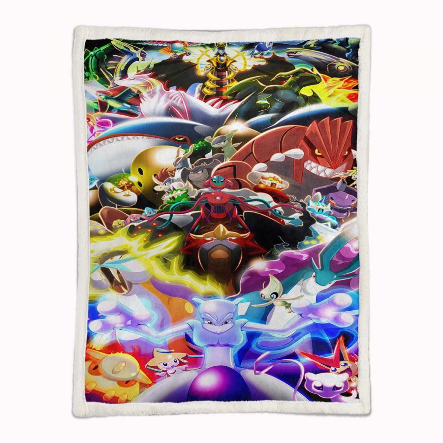 Pokemon Alle Charaktere 1001 Decke - Fleecedecke – Bild 2