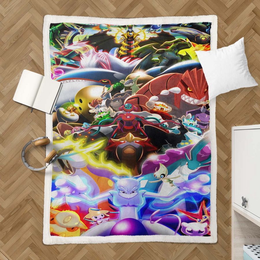 Pokemon Alle Charaktere 1001 Decke - Fleecedecke – Bild 3