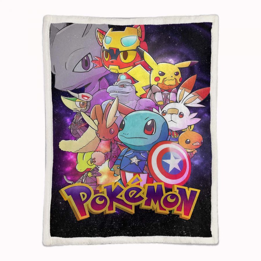 Pokemon Marvel Charaktere Decke - Fleecedecke – Bild 2