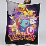 Pokemon Marvel Charaktere Decke – Fleecedecke