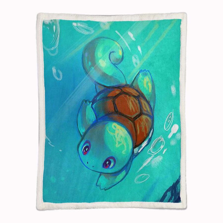 Pokémon Schiggy Decke - Fleecedecke – Bild 2